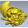 Рог Урожая - декоративная stl модель для ЧПУ