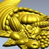 Рог Урожая - декоративная stl модель для ЧПУ