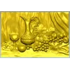 Still life ewer and grapes - STL relief for CNC