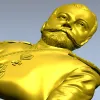 Портретный бюст в мундире - 3D модель STL для ЧПУ