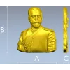Портретный бюст в мундире - 3D модель STL для ЧПУ