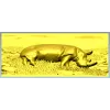 Носорог в траве - 3D панно STL для ЧПУ