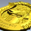 Обезьяна в подкове - рельефная 3D модель STL для ЧПУ