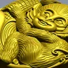 Playful Monkey Round Relief - STL 3D model for CNC