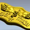 Guardian Hands Talisman - STL 3D model for CNC carving