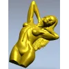 Скульптурная 3D модель девушки для ЧПУ в формате STL