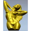 Скульптурная 3D модель девушки для ЧПУ в формате STL