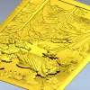 3D модель STL - панно "Пруд с карпом" для ЧПУ