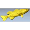 Реалистичная STL 3D модель окуня для ЧПУ - барельеф для фрезера