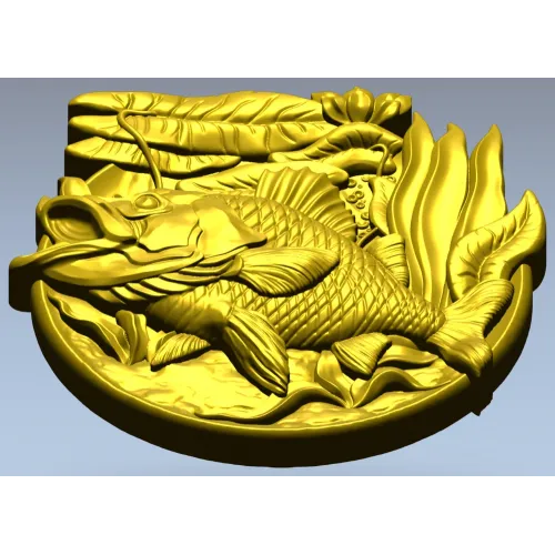 Окунь-барельеф - 3D модель STL для ЧПУ