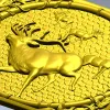 Медальон с лесным оленем - 3D модель STL для ЧПУ