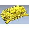 Stag in Forest High-Relief STL for CNC