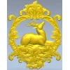 Олений медальон - 3D модель STL для фрезера