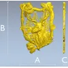 Forest Stag Emblem - detailed STL 3D model for CNC
