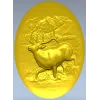 Горный олень - рельефная stl модель для ЧПУ