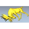 Олень в поклоне - рельефная 3D модель STL для ЧПУ