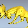 Олень в поклоне - рельефная 3D модель STL для ЧПУ