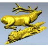 3D модель бегущий олень (STL) для ЧПУ