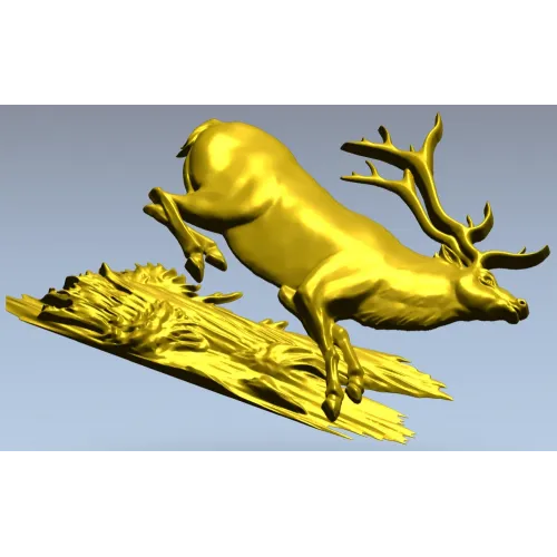 3D модель бегущий олень (STL) для ЧПУ