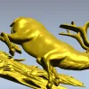 3D модель бегущий олень (STL) для ЧПУ
