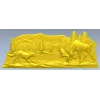 Панель "Встреча в тайге" - рельефная 3D модель STL для ЧПУ