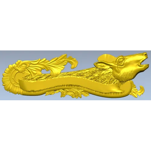 Deer Head Rococo Hanger STL 3D Model