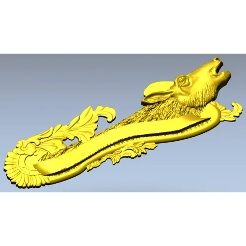 Deer Head Rococo Hanger STL 3D Model