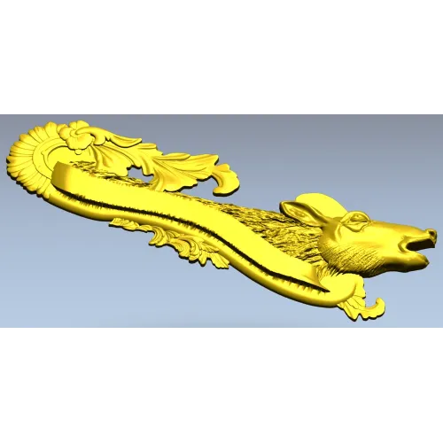 Deer Head Rococo Hanger STL 3D Model