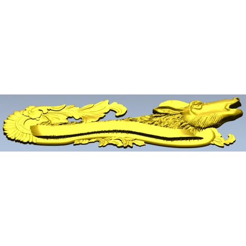 Deer Head Rococo Hanger STL 3D Model