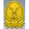 Охотничий трофей - олень (3D модель STL для ЧПУ)