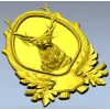 Охотничий трофей - олень (3D модель STL для ЧПУ)
