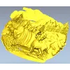 Олень у водопада - 3D модель STL для ЧПУ