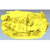 Олень у водопада - 3D модель STL для ЧПУ