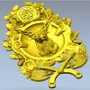 Олений трофей в рамке - STL 3D модель для ЧПУ