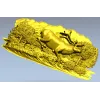 Олень в прыжке - рельефная 3D модель STL для ЧПУ