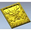 Stag Duel high-relief STL panel for CNC carving