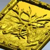 Stag Duel high-relief STL panel for CNC carving