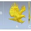 Орёл в полёте - 3D модель STL для ЧПУ