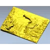 Полёт орлов в горах - рельефная 3D модель STL для ЧПУ