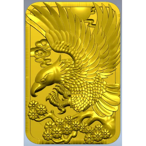STL модель "Орлиный полёт" - рельеф для ЧПУ