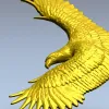 Орёл в полёте - 3D модель STL для ЧПУ