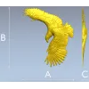 Орёл в полёте - 3D модель STL для ЧПУ
