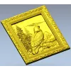 Орёл в лесу - 3D модель STL панно для ЧПУ