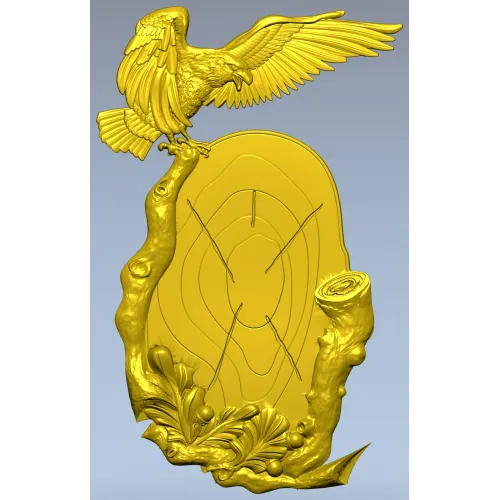 Орёл на пне - 3D модель STL для ЧПУ фрезера