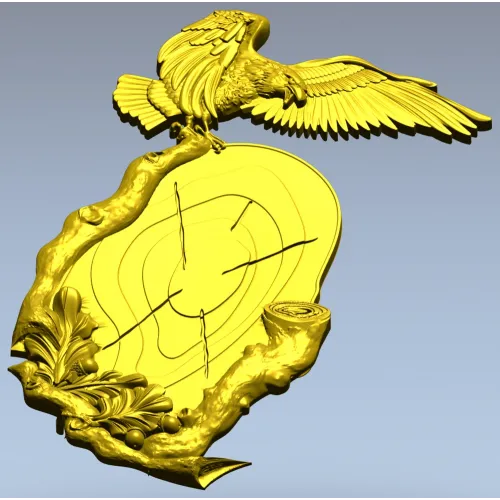 Орёл на пне - 3D модель STL для ЧПУ фрезера