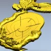 Орёл на пне - 3D модель STL для ЧПУ фрезера