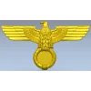 Heraldic Eagle with Laurel Wreath - STL 3D Model for CNC