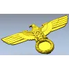Heraldic Eagle with Laurel Wreath - STL 3D Model for CNC