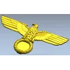 Heraldic Eagle with Laurel Wreath - STL 3D Model for CNC