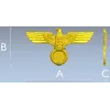 Heraldic Eagle with Laurel Wreath - STL 3D Model for CNC